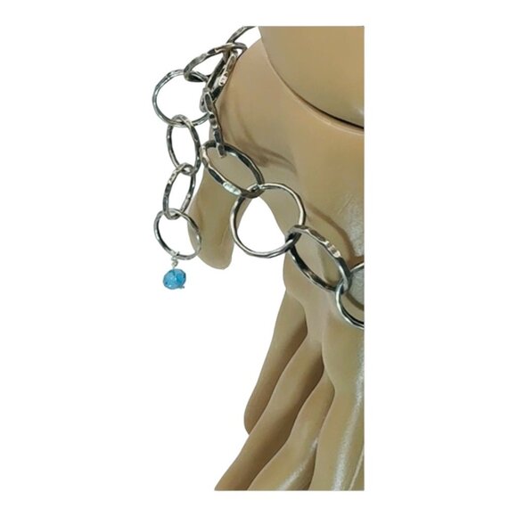 Music City Usa Nashville Tennessee Artisan Bracelet in Silver-Blend Metalwork - Picture 10 of 13